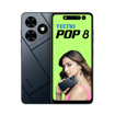 Picture of TECNO POP 8 (Gravity Black, 4GB+64GB)| 90Hz Punch Hole Display with Dynamic Port & Dual Speakers with DTS| 5000mAh Battery |10W Type-C| Side Fingerprint Sensor| Octa-Core Processor