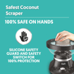 Picture of Preethi Cocosta Kp001 Coconut Scraper&Citrus Juicer,100% Safe Dual Protection Scraper With Safety Switch&Silicon Cap,Spillage Free Collection Bowl,100 Watts,2Yr Guarantee,Lifelong Free Service