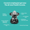 Picture of Preethi Cocosta Kp001 Coconut Scraper&Citrus Juicer,100% Safe Dual Protection Scraper With Safety Switch&Silicon Cap,Spillage Free Collection Bowl,100 Watts,2Yr Guarantee,Lifelong Free Service