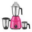 Picture of Preethi Galaxy Mixer Grinder for Kitchen| Vega W5 750 Watt Mixie, 3 Jars (Bigger jar Size) | 5yr Motor Warranty & Lifelong Free Service |Pink (MG225) (Galaxy - 750W)