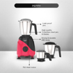 Picture of Preethi Peppy Mixer Grinder for Kitchen| 750 Watt Mixie, 3 jars | 5yr Motor Warranty & Lifelong Free Service | Black/Red (MG-245) (Peppy - 750W)