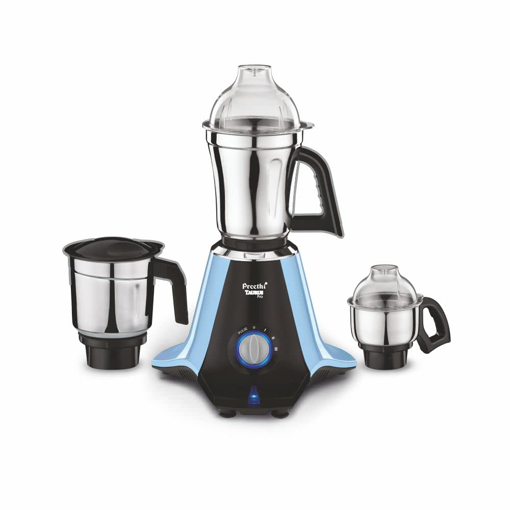 Picture of Preethi Taurus Pro Mixer Grinder for Kitchen, 3 Jars 1000 Watt Mixie, Dry and Wet Grinder Jar, 2 Year Warranty, Blue-Black, (Mg-259) (Taurus Pro -  1000W)