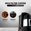 Picture of Preethi Cafe Zest Drip Coffee Maker| 450W Coffee Machine for Home | 500ml Capacity | Black (CM 210)