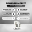 Picture of Preethi Dripcafe Drip Coffee Maker | 450W Coffee Machine for Home| 500ml Capacity| White (CM208)