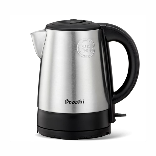 Preethi Armour Insta 1.8 Litre Electric Kettle with Stainless Steel Body, 1500 Watt, Steel & Black, Standard, (EK712) की तस्वीर