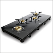 Picture of Preethi Luxe Max 4 Burner Glass Top Gas Stove With Driptray Less Infinity Design, With Jumbo Burner, 5 Year Warranty on Glass & Burner, Manual Design, Black- Luxe Max - 4B