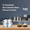 Picture of Preethi Aluminium Outer Lid Pressure Cooker Non Induction Base, 3 Litres - 3LTR - Non Induction Base