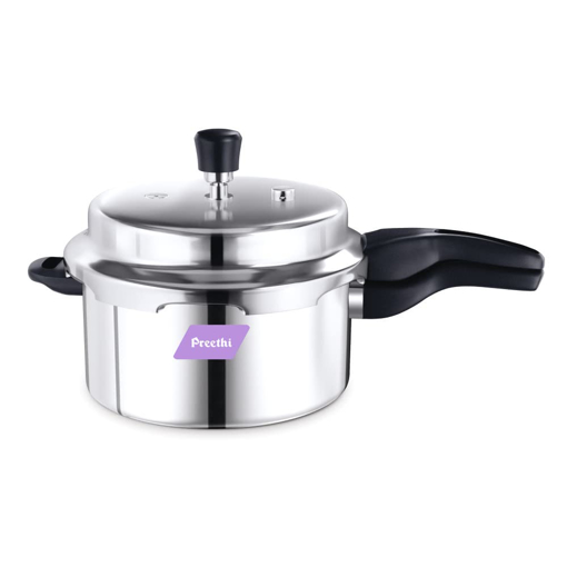 Picture of Preethi Triply Outer Lid Pressure Cooker Induction Base, 2.5 Litres - Triply Stainless Steel - Pressure Cooker (2.5LTR)