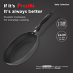 Picture of ‎Preethi Daily Collection Non Stick Fry Pan 24 cm, 5 Star Non Stick Effect, Grey - Fry pan (NIB) - 24 cm