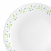 Picture of Cello Opalware Dazzle Tropical Lagoon 5 Units | Opal Glass Dinner Set for 2 | Light-Weight, Daily Use Crockery Set for Dining | White Plate and Bowl | White - Dinner set (5pcs)