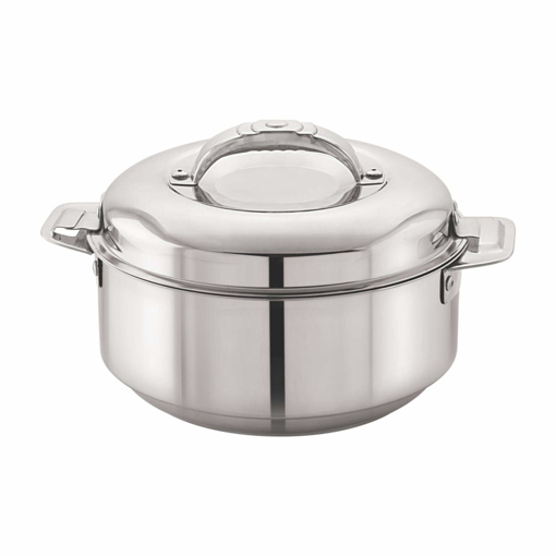 Picture of CELLO Maxima Stainless Steel Double Walled Casserole, Insulated, 1350ml, 1 Unit, Silver,Solid - Maxima (stainless steel insulated Hot pot) 1350 ml