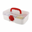 Picture of Cello Medico Small First Aid Box | BPA-Free Emergency Indoor Outdoor Medical Utility Cabinet Organizer | Light Weight & Portable Handle | Plastic Medical Box | Transparent - Medico box Small