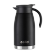 Picture of Cello Duro Pot | Hot and Cold Flask | Vacuum Insulated Teapot | Durable DTP Coating |Double Walled Carafe for Home and Office | 1100ml, Black