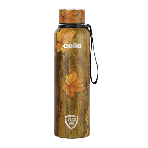 Picture of CELLO Duro Tuff Steel Series- Duro Deezee Kent Double Walled Stainless Steel Water Bottle with Durable DTP Coating, 900ml, Copper - Dezee kent 900ml