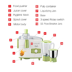 Picture of Cello JMG_Rio_Plus 500-Watt Juicer Mixer Grinder with 2 Jars (Green/White) - JMG Rio +