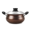 Picture of CELLO Non Stick Induction Compatible Gravy/Biryani Handi with Stainless Steel Lid, 1.5 Ltr, Brown, 1.5 Liter - Gravy / biryani handi with s.s. lid - 1.5ltr