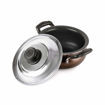 Picture of CELLO Non Stick Induction Compatible Gravy/Biryani Handi with Stainless Steel Lid, 1.5 Ltr, Brown, 1.5 Liter - Gravy / biryani handi with s.s. lid - 1.5ltr