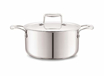 Picture of Cello Tri-Ply 20 cm Stainless Steel Cookware Casserole, 3 LTR | Tri-Ply Bottom Casserole with SS Lid | Induction and Gas Stove Friendly | for Biryani/Pulao/Halwa/Curries | Silver - Casserole with lid 20 cm / 3.0 ltr