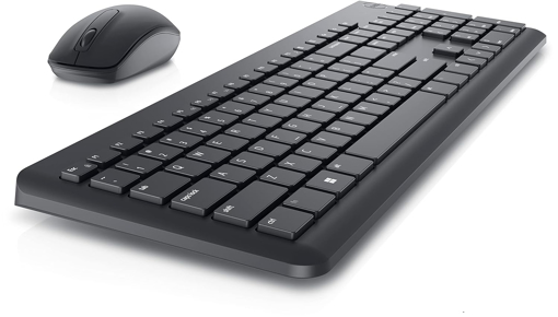 Picture of Dell KM3322W Wireless USB Keyboard and Mouse Combo, Anti-Fade & Spill-Resistant Keys, up to 36 Month Battery Life, 3Y Advance Exchange Warranty - Black (DELLKM117/KM3322WWIRELESS KEYBOARDBLACK)