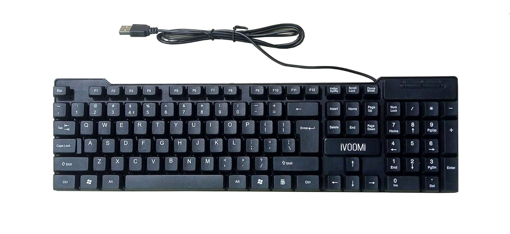 iVOOMi Quest IV-WRK104 Wired USB Keyboard with Spill Resistant, Special ₹ Rupee Key Symbol, Height Adjustable - IVOOMIKEYBOARDQUEST की तस्वीर