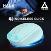 Picture of iVOOMi Noiseless Click Wireless- Hank Mouse | Ultra Low Power Usage | On/Off Switch, 15m Range, Adjustable DPI Upto 1600, Plug-&-Play, Compatible iOS, Win, Linux & Android | 1 Year Warranty (IVOOMIMOUSEHANK)