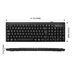 Picture of ZEBRONICS Zeb- K35 USB Wired Keyboard with Rupee Key,Spill-Proof and Slim Design (Black) - ZEBRONICSKEYBOARDK35BLACK