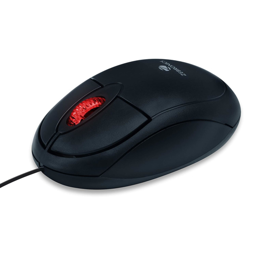 Zebronics Zeb-Rise Wired USB Optical Mouse with 3 Buttons (Black) - ZEBRONICSMOUSERISEBLACK की तस्वीर