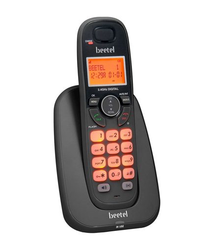 Beetel X70 Cordless Landline Phone, 2.4GHz, 2 Way Speakerphone, Volume Adjustment - BEETELX70 की तस्वीर