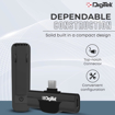 Picture of Digitek DWM-001 Wireless Microphone & Receiver with Type C, in-Built Noise Cancellation Mic Suitable for Vlog You Tube Live Streaming Video Recording and More - DIGITEK  DWM-001PRO WIRELESSMICROPHONE