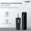 Picture of Digitek® (DWM-005 Wireless Microphone System with 3.5mm Aux Connector & Noise Cancellation, 10M Wireless Range, 4-Hour Working Time, Ideal for YouTube, Vlogs, Live Streaming, Video Shooting & More - DIGITEK DWM005PRO WIRELESSMICROPHONE