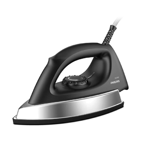 PHILIPS Stainless_Steel Heavyweight Dry Iron Gc181/8-1000 Watts Power, Black Non-Stick Soleplate, Ergonomic Grip - PHILIPS(IB)GC181 की तस्वीर