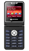 Picture of Micromax All-New X1i Flip keypad Phone with Dual SIM | Big 2.4" Display | TypeC USB Port | Wireless FM | Auto Call Recording | Black Blue | - MICROMAX X1iFLIP