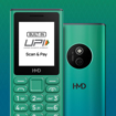 Picture of HMD 110 Keypad Phone with Built-in Scan & Pay UPI App, Rear Camera, Long-Lasting Battery, Wireless FM Radio | Green - HMD 110DSGREEN