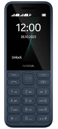 Picture of Nokia 130 Music | Built-in Powerful Loud Speaker with Music Player and Wireless FM Radio | Dedicated Music Buttons | Big 2.4” Display | 1 Month Standby Battery Life | Blue - NOKIA 130DSDARKBLUE