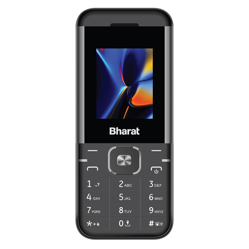 Picture of JioBharat K1 Karbonn 4G Keypad Phone with JioCinema, JioSaavn, JioPay (UPI), Long Lasting Battery, LED Torch, Digital Camera | Black & Grey | Locked for JioNetwork - JIO BHARATK1