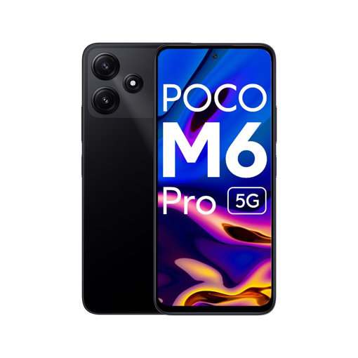 POCO M6 Pro 5G (Power Black, 4GB RAM, 128GB Storage) | Snapdragon 4 Gen 2 | 6.79" Large Screen with 90Hz Refresh Rate | 50 MP Dual AI Camera - POCO M6PRO5G(4/128)POWERBLACK-FR की तस्वीर