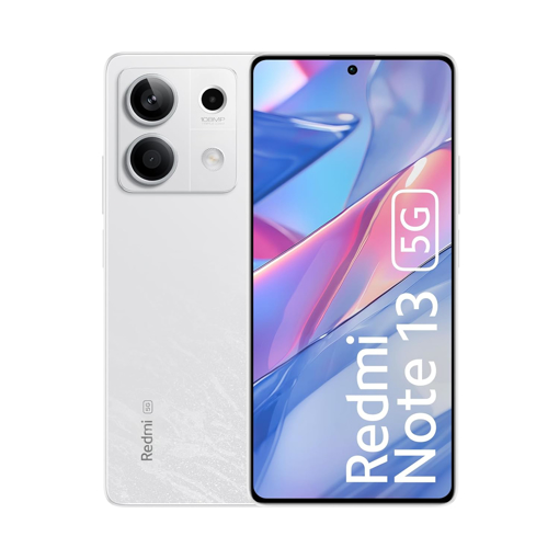 Redmi Note 13 5G (Arctic White, 8GB RAM, 256GB Storage) | 5G Ready | 120Hz Bezel-Less AMOLED | 7.mm Slimmest Note Ever | 108MP Pro-Grade Camera - REDMI NOTE13(8/256)5GARCTICWHITE-FR की तस्वीर