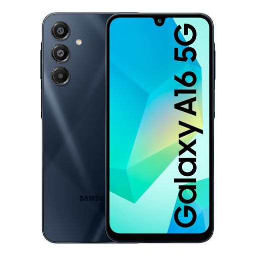 Samsung Galaxy A16 5G (Blue Black, 8GB RAM, 128GB Storage) | Super AMOLED | 50MP Triple Camera with Ultra Wide Lens | 6 OS & 6 Years Security Updates | IP54 | Tap & Pay | 5000mAh - SAMSUNG A165G(8/128)BLUEBLACK-FR की तस्वीर