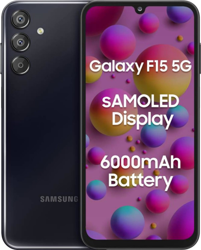 Picture of Samsung Galaxy F15 5G (Ash Black, 4GB RAM, 128 GB Storage) - SAMSUNG F15(4/128)GROOVYVIOLET-FR