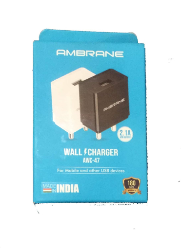 Picture of Ambrane AWC-47 Wall Charger White - AMBRANE(CH)AWC-47TYPE-C