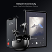 Picture of boAt Airdopes 300 Premium Truly Wireless in-Ear Earbuds with 4 Mics AI-ENx Spatial Audio,50HRS Playtime,Multipoint Connection,ASAP Charge, Hearables App, IPX4, BT v5.3 Ear Buds TWS (Gunmetal Black) - BOAT AIRDOPES300 GUNMETALBLACK