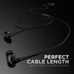 Picture of boAt Bassheads 100 in Ear Wired Earphones with Mic(Black) - BOAT EARPHONES BASSHEADS100 BLACK