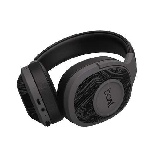 boAt Rockerz 550 Over Ear Bluetooth Headphones with Upto 20 Hours Playback, 50MM Drivers, Soft Padded Ear Cushions and Physical Noise Isolation(Black) - BOAT HEADPHONE ROCKERZ550 BLACK की तस्वीर