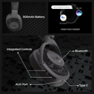 boAt Rockerz 550 Over Ear Bluetooth Headphones with Upto 20 Hours Playback, 50MM Drivers, Soft Padded Ear Cushions and Physical Noise Isolation(Black) - BOAT HEADPHONE ROCKERZ550 BLACK की तस्वीर