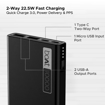 Picture of boAt Energyshroom PB300 Powerbank with 10000mAh Battery, 22.5w Fast Charging, 12-Layer Smart IC Protection, LED Indicators and Aluminum Alloy Casing(Carbon Black) - BOAT POWERBANK PB300