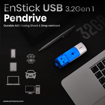 EVM EnStick 32GB USB 3.2 Gen 1 Pendrive - High Speed up to 100MB/s Read & 90MB/s Write Speeds - Ideal for Fast Data Transfer & Storage Solution with Durable Design - (EVMPDA3.2/32GB) - EVM PENDRIVE 32GB 3.2 ENSTICKGEN1 की तस्वीर