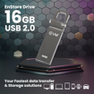 EVM EnStore 16GB Metal USB 2.0 Flash Drive - High Read Speeds up to 15MB/s & Write Speeds up to 8MB/s - Durable Metal Casing - Ideal for Data Transfer & Storage - (EVMPD/16GB) - EVM(PD)16GB की तस्वीर