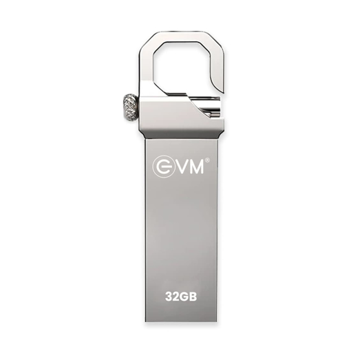 EVM EnStore 32GB Metal USB 2.0 Flash Drive - High Read Speeds up to 15MB/s & Write Speeds up to 8MB/s - Durable Metal Casing - Ideal for Data Transfer & Storage - (EVMPD/32GB) - EVM(PD)32GB की तस्वीर