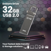 EVM EnStore 32GB Metal USB 2.0 Flash Drive - High Read Speeds up to 15MB/s & Write Speeds up to 8MB/s - Durable Metal Casing - Ideal for Data Transfer & Storage - (EVMPD/32GB) - EVM(PD)32GB की तस्वीर