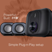 Picture of FINGERS StereoBeats 2.1 Channel Multimedia Wired Speaker (USB Powered with 3.5 mm Stereo Input | Powerful 11 Watts | for Computer PCs & Laptops) - Rich Black - FOUR GEAR(BTS)STEREOBEATS2.1COMPUTERSPEKER